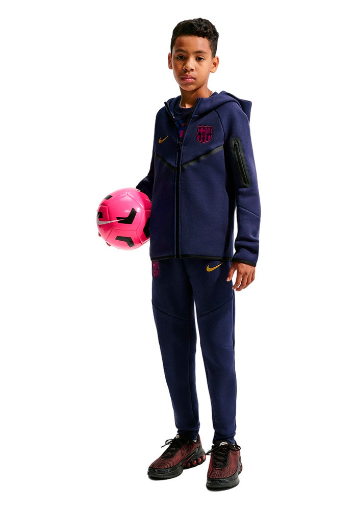 FC Barcelona Fanswear Jacket 2026-2027 Kids Dark Blue