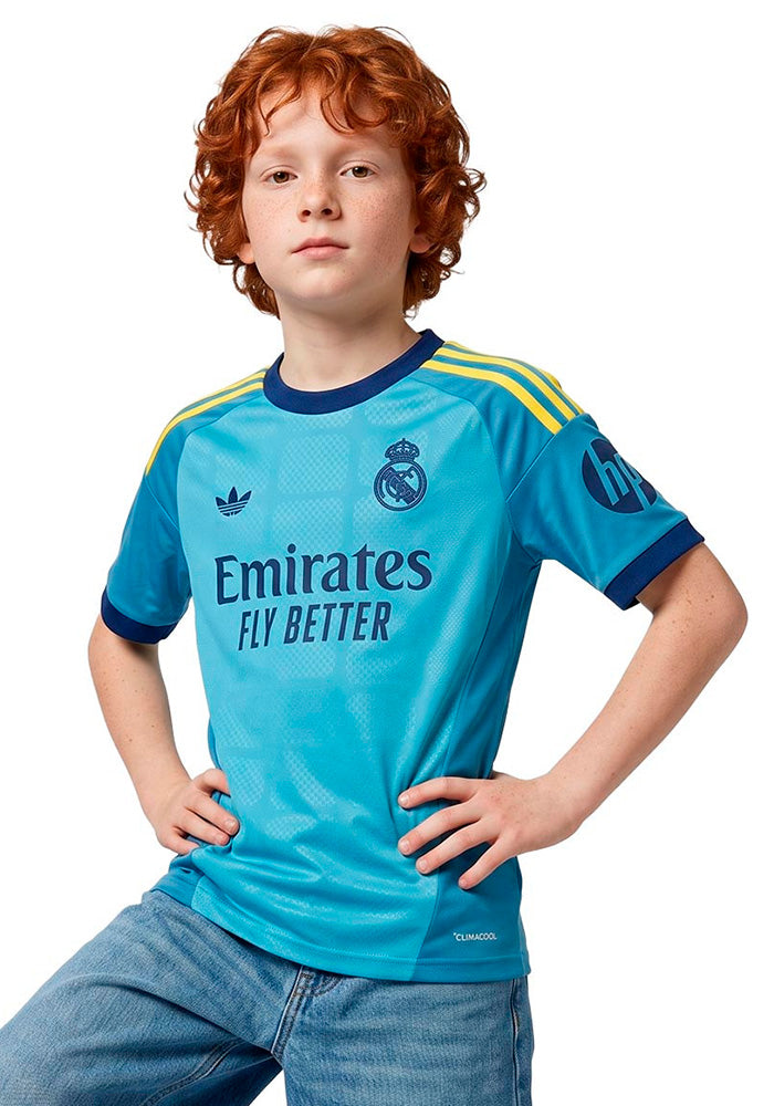 Real Madrid Away Goalkeeper Shirt 2026-2027 Kids Sky Rush