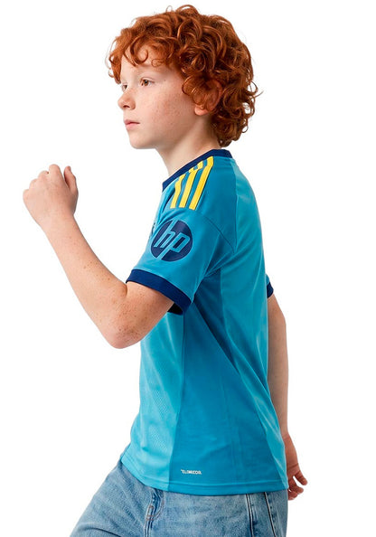 Real Madrid Away Goalkeeper Shirt 2026-2027 Kids Sky Rush