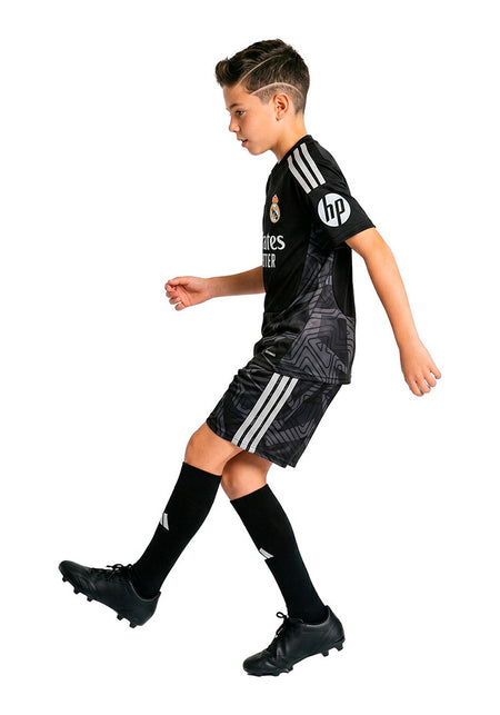 Conjunto Real Madrid Primera Equipación Portero 2026-2027 Niño Black