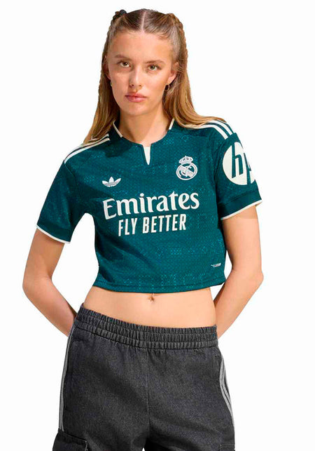 Real Madrid Second Kit Crop-Top Shirt 2026-2027 Women's Aurora Ivy