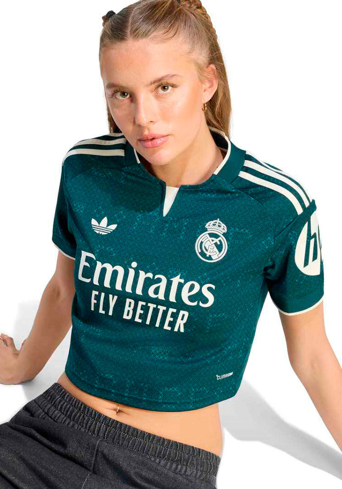 Real Madrid Second Kit Crop-Top Shirt 2026-2027 Women's Aurora Ivy