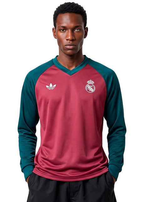 Real Madrid Away Pre-Match Long-Sleeve Shirt 2026-2027 Wild Pink/Aurora Ivy