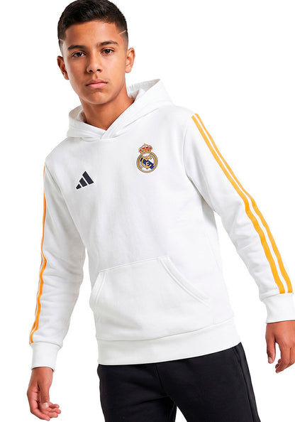 Real Madrid Fanswear Hoodie 2026-2027 Kids White
