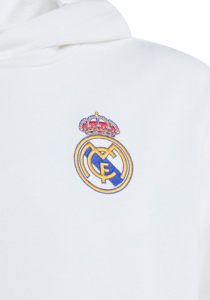 Real Madrid Fanswear Hoodie 2026-2027 Kids White