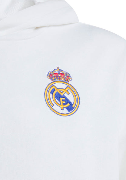Real Madrid Fanswear Hoodie 2026-2027 Kids White