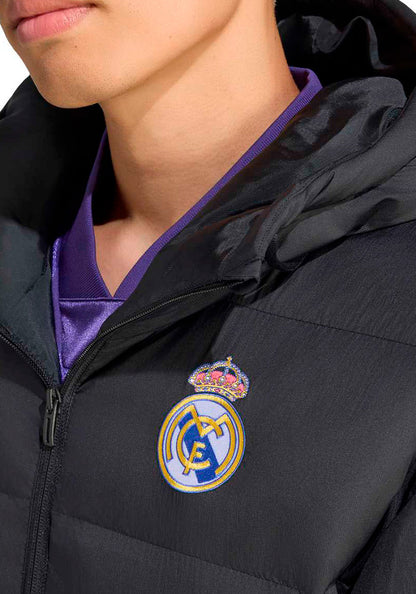 Real Madrid Fanswear Jacket 2026-2027 Black EQT