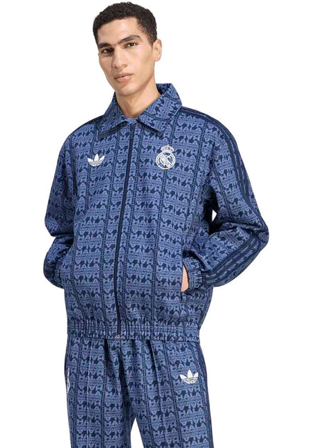 Real Madrid Fanswear Jacket 2026-2027 Crew Blue