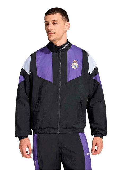 Real Madrid Fanswear Jacket 2026-2027 Black EQT