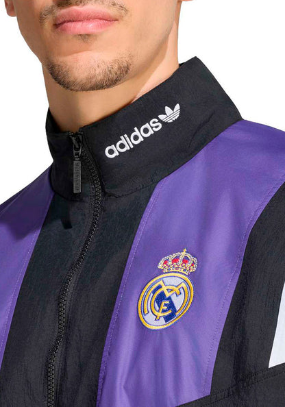 Real Madrid Fanswear Jacket 2026-2027 Black EQT