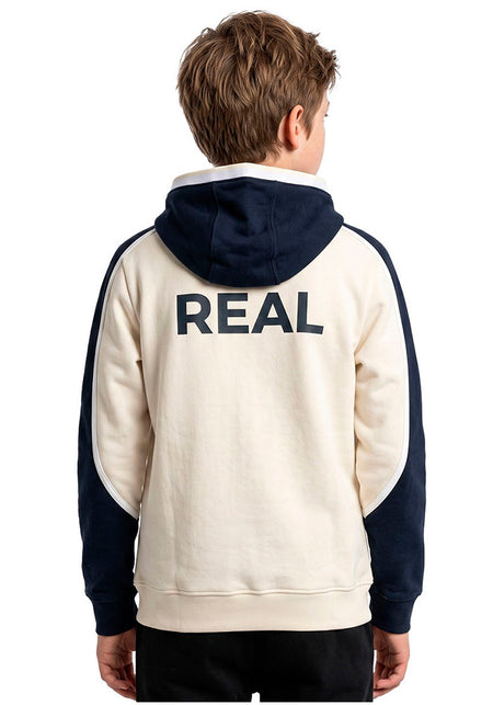 Real Sociedad Fanswear Jacket 2026-2027 Kids Beige