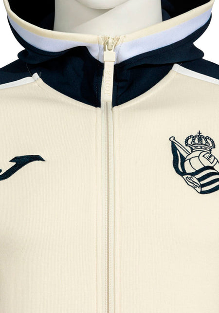 Real Sociedad Fanswear Jacket 2026-2027 Kids Beige
