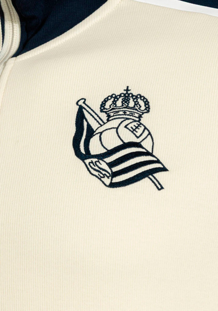 Real Sociedad Fanswear Jacket 2026-2027 Kids Beige