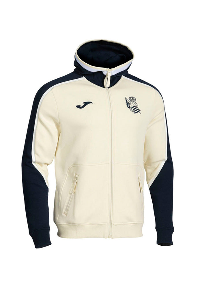 Real Sociedad Fanswear Jacket 2026-2027 Kids Beige
