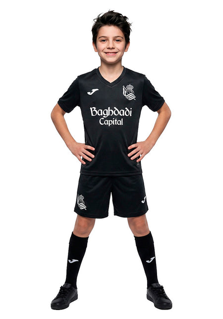 Conjunto Real Sociedad Segunda Equipación 2026-2027 Niño BLACK