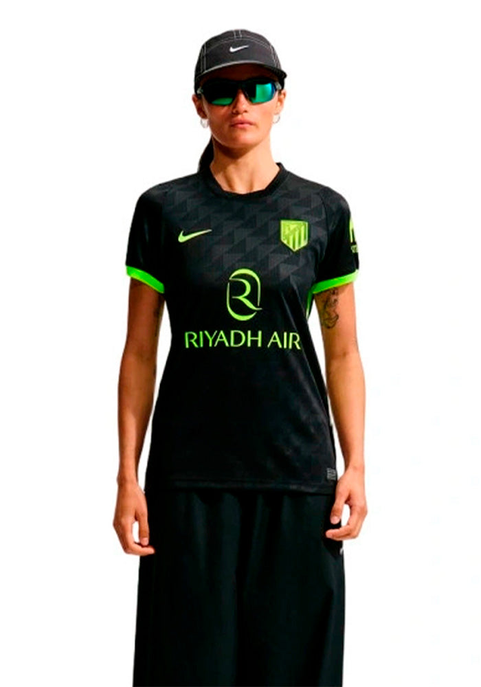 Camiseta Atlético de Madrid Segunda Equipación 2026-2027 Mujer BLACK