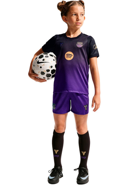 Conjunto Fc Barcelona Segunda Equipación x Kobe 2026-2027 Niño PURPLE