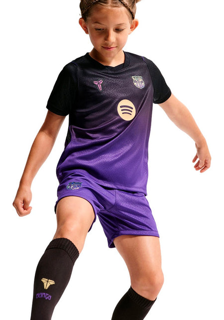 Conjunto Fc Barcelona Segunda Equipación x Kobe 2026-2027 Niño PURPLE
