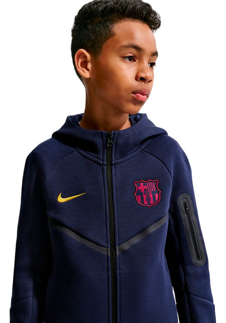 Chaqueta FC Barcelona Fanswear 2026-2027 Azul Oscuro Niño