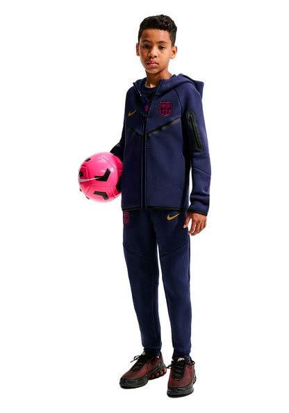 FC Barcelona Fanswear Jacket 2026-2027 Kids Dark Blue