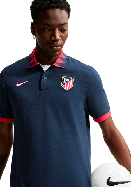 Atlético de Madrid Fanswear Polo Shirt 2026-2027 Obsidian