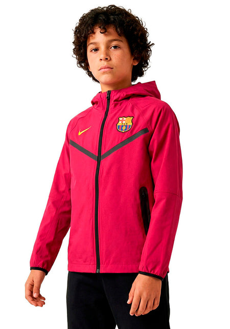 Chaqueta Fc Barcelona Pre-Match 2026-2027 Roja Niño