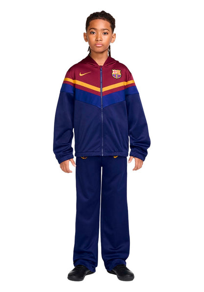 FC Barcelona Fanswear Tracksuit 2026-2027 Kids Black