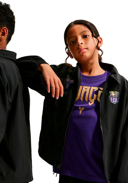 FC Barcelona Fanswear Jacket 2026-2027 Kids Black-Elemental