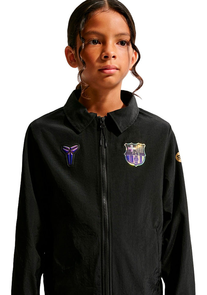 FC Barcelona Fanswear Jacket 2026-2027 Kids Black-Elemental