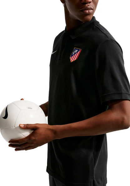 Atlético de Madrid Fanswear Polo Shirt 2026-2027 Black