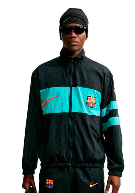 FC Barcelona Fanswear Jacket 2026-2027 Black-Green
