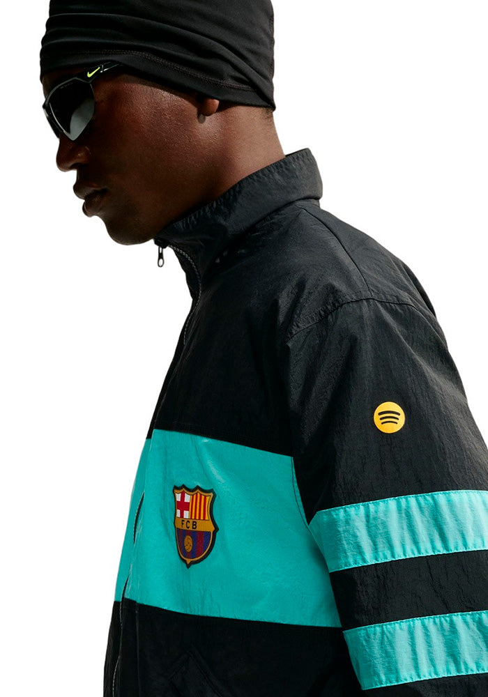 FC Barcelona Fanswear Jacket 2026-2027 Black-Green