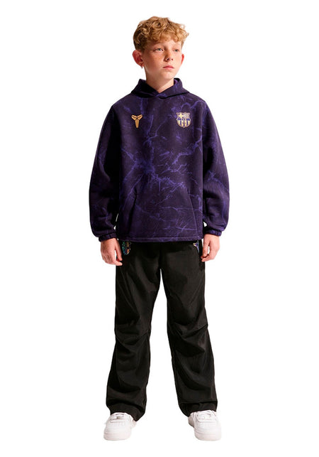 Sudadera Fc Barcelona Fanswear 2026-2027 Black-Purple Niño