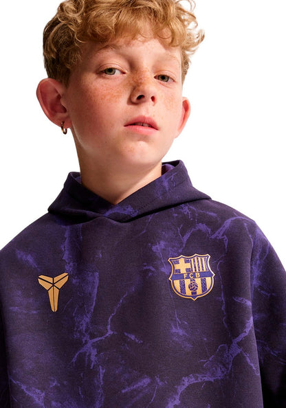 Sudadera Fc Barcelona Fanswear 2026-2027 Black-Purple Niño