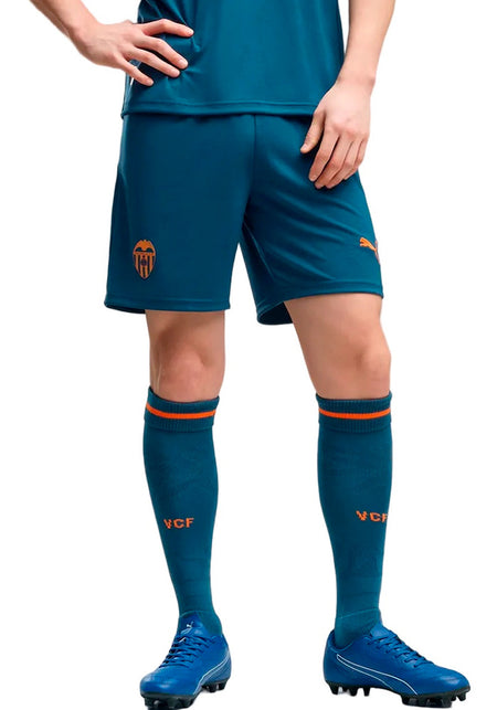 Valencia CF Away Shorts 2026-2027 Ocean Tropic-Dark Earth