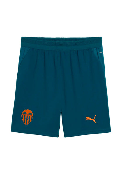 Valencia CF Away Shorts 2026-2027 Kids Ocean Tropic-Dark Earth