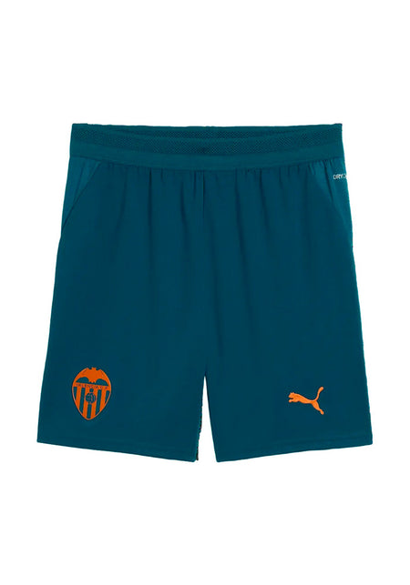 Valencia CF Away Shorts 2026-2027 Kids Ocean Tropic-Dark Earth
