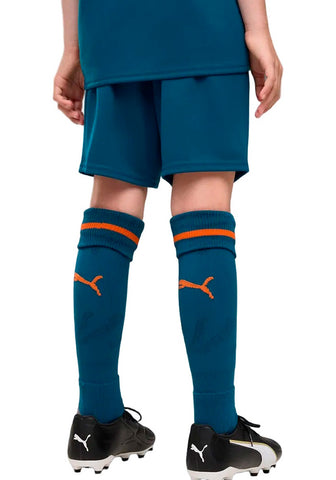Valencia CF Away Shorts 2026-2027 Kids Ocean Tropic-Dark Earth
