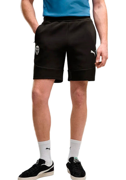 Valencia CF Fanswear Shorts 2026-2027 Black-Warm White