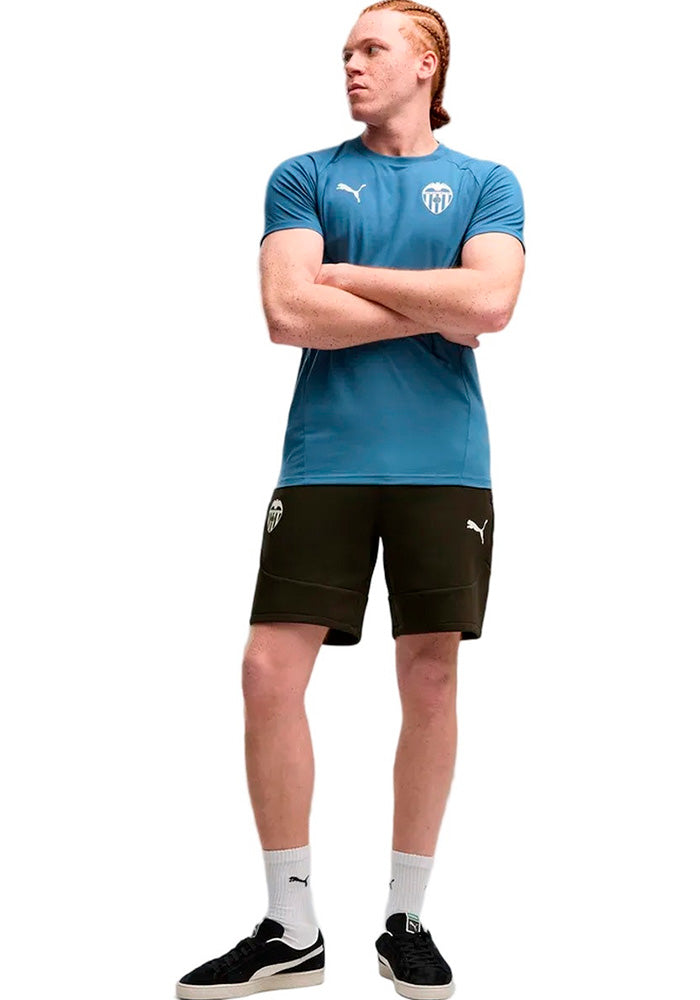 Valencia CF Fanswear Shorts 2026-2027 Black-Warm White