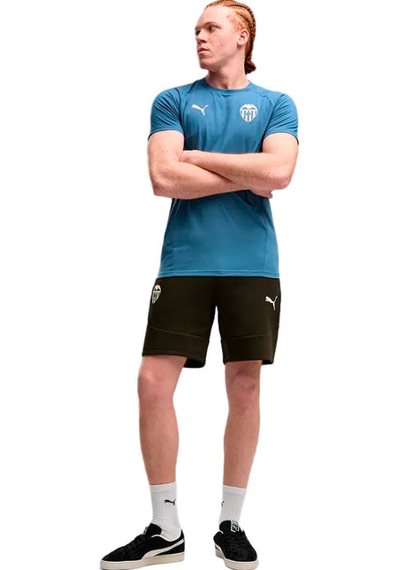 Pantalón corto Valencia Cf Fanswear 2026-2027 Black-Warm White