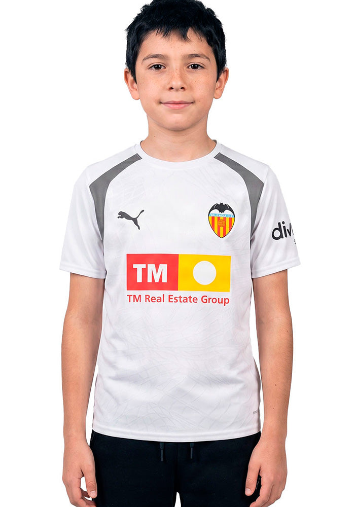 Camiseta Valencia Cf Training 2026-2027 Niño White-Flat
