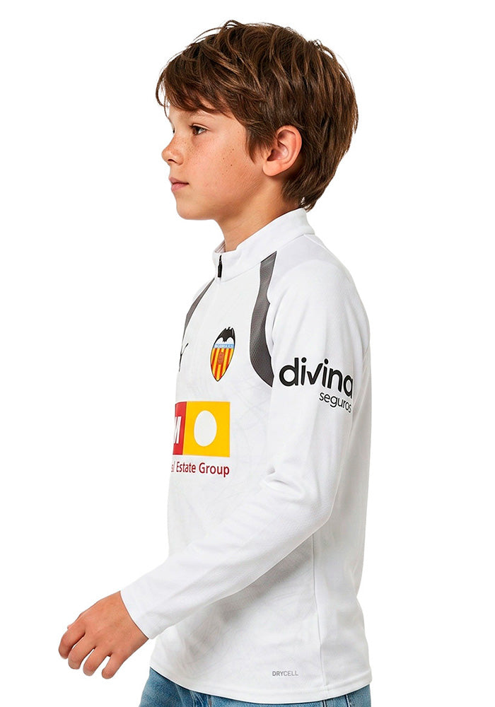 Sudadera Valencia Cf Training 2026-2027 Niño PUMA White-Flat Medium Gray