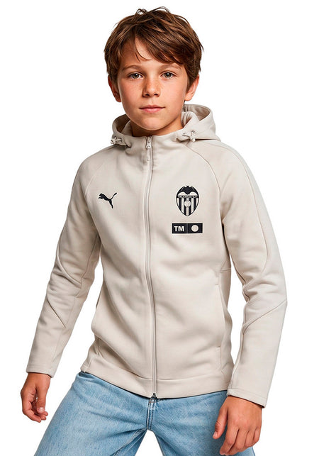 Valencia CF Fanswear Jacket 2026-2027 Kids Sedate Gray-New Navy