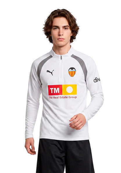 Valencia CF Training Sweatshirt 2026-2027 PUMA White-Flat Medium Gray