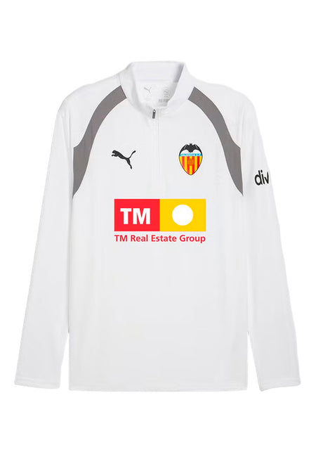 Valencia CF Training Sweatshirt 2026-2027 PUMA White-Flat Medium Gray