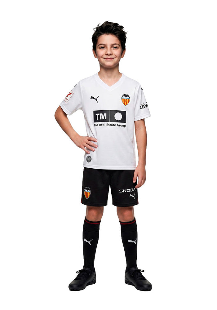 Conjunto Valencia Cf Primera Equipación 2026-2027 Niño White