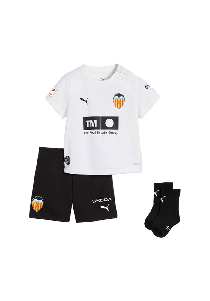 Conjunto Valencia Cf Primera Equipación 2026-2027 Bebé PUMA White
