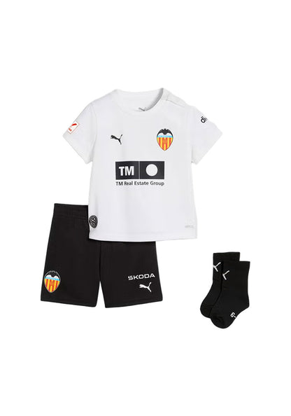 Conjunto Valencia Cf Primera Equipación 2026-2027 Bebé PUMA White